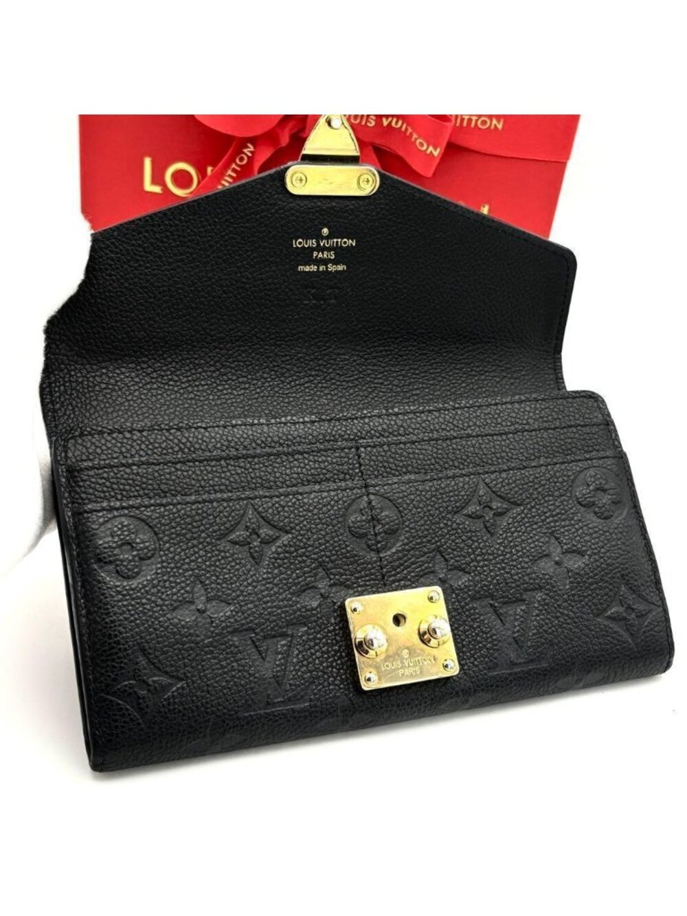 Louis Vuitton Portefeuille Sarah Metis Empreinte Black Wallet - Picture 3 of 10